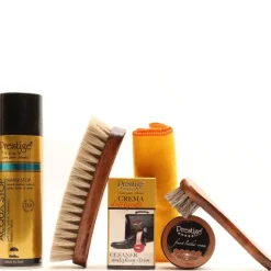 Set per Pulire Lucidare e Proteggere le Scarpe in Pelle Liscia